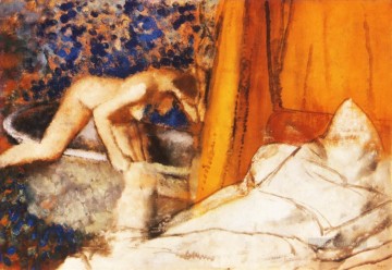 the bath of psyche Painting - the bath 1890 Edgar Degas